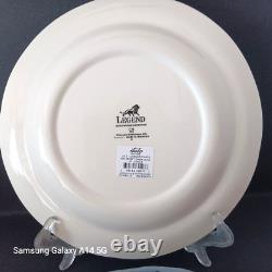 NEW Set of 6 Legend British Heritage Earthenware Belmont Dark Blue Dinner Plates