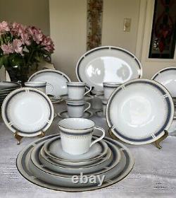 NORITAKE-BLUE DAWN 6611- Dinnerware Set- 7 Pieces 12 Place Setting + Serving