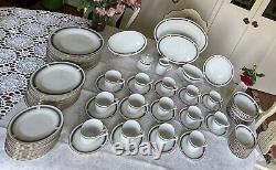 NORITAKE-BLUE DAWN 6611- Dinnerware Set- 7 Pieces 12 Place Setting + Serving