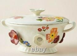 NWT Anthropologie Nathalie Lete Titania Floral Lidded Serving Bowl Tureen RARE