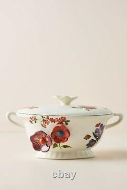 NWT Anthropologie Nathalie Lete Titania Floral Lidded Serving Bowl Tureen RARE