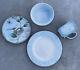 New Fitz & Floyd Toulouse 4 Piece Individual Dinnerware Place Setting Blue