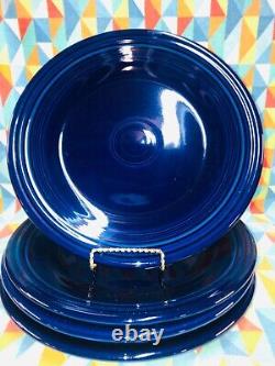 New Set 4 Fiestaware 10.5 Cobalt Blue Dinner Plates Fiesta Free Shipping