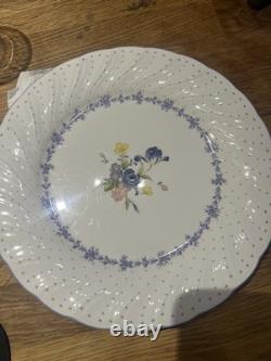 Nikko Blue Peony Dinner Plate Scalloped Edge 10 1/2