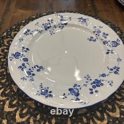 Noritake 8133 Elegance In Blue Set Of 6 Dinner Plates 10 1/4 Japan