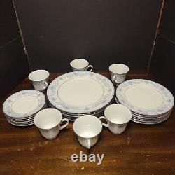 Noritake Blue Hill Set? TABLE SET FOR 6, 24 pieces 2482 Contemporary Fine China