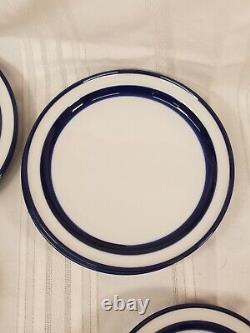 Noritake Fjord (3) Brimstone navy blue 4 Dinner 3 Salad Plates 4 Cereal Bowls