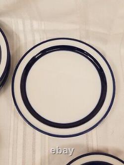 Noritake Fjord (3) Brimstone navy blue 4 Dinner 3 Salad Plates 4 Cereal Bowls