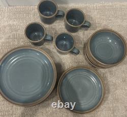 Noritake Madera Spruce 4 Place Settings Dinner, Salad Plate, Bowl Mug