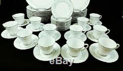 Noritake Marywood 60 Pc Set Service For 12 China Japan 2181 Blue Flowers