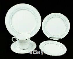 Noritake Marywood 60 Pc Set Service For 12 China Japan 2181 Blue Flowers