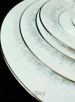 Noritake Marywood 60 Pc Set Service For 12 China Japan 2181 Blue Flowers