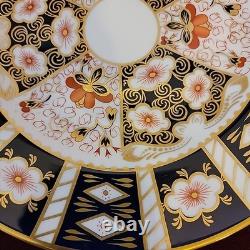 Old Imari 2451 Royal Crown Derby Red Blue Gold English Bone China Dinner Plate