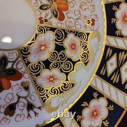 Old Imari 2451 Royal Crown Derby Red Blue Gold English Bone China Dinner Plate