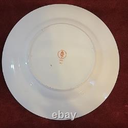 Old Imari 2451 Royal Crown Derby Red Blue Gold English Bone China Dinner Plate