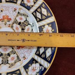 Old Imari 2451 Royal Crown Derby Red Blue Gold English Bone China Dinner Plate