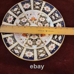 Old Imari 2451 Royal Crown Derby Red Blue Gold English Bone China Dinner Plate