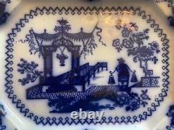 Oregon Chinese Porcelain T. J. & J Mayer, Longport 18 Flow Blue Serving Platter