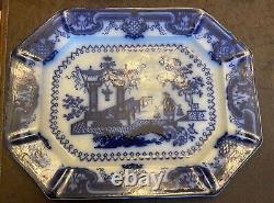 Oregon Chinese Porcelain T. J. & J Mayer, Longport 18 Flow Blue Serving Platter