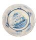 Oxney Green Nautical Sailing Ships Blue Dinner plate 10 3/4 Excellent Conditoon