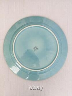 POTTERY BARN CAMBRIA 12 LARGE TURQUOISE DINNER /CHARGER PLATES Set