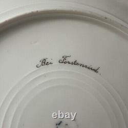 Pair Of Nymphenburg Porcelain King's Pearl Dinner Plate CHIEMSEE READ CHIP