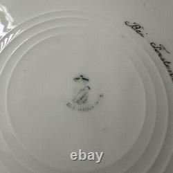 Pair Of Nymphenburg Porcelain King's Pearl Dinner Plate CHIEMSEE READ CHIP