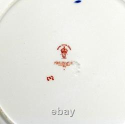 Pair of Antique Royal Crown Derby Imari 10 Plates Hand Painted & Gilt England