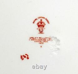 Pair of Antique Royal Crown Derby Imari 10 Plates Hand Painted & Gilt England