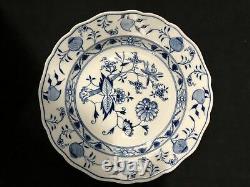Pair of Meissen Germany Blue Onion (Sword Backstamp) Plates 101st Quality