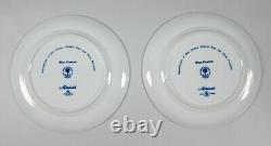 Pair of Mottahedeh China CANTON-BLUE Dinner Plates