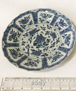 Pair of STUNNING Chinese BLUE &WHITE KANGXI PLATES ca 1720