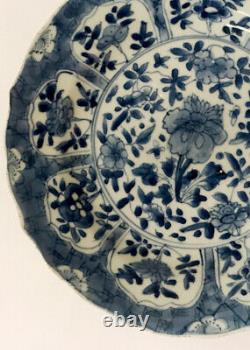 Pair of STUNNING Chinese BLUE &WHITE KANGXI PLATES ca 1720