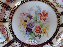 Paragon Gilt Cobalt Blue Dinner Plate For Queen Mary Signed H Holdcroft 1913 (1)