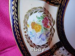 Paragon Gilt Cobalt Blue Dinner Plate For Queen Mary Signed H Holdcroft 1913 (1)