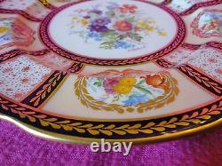 Paragon Gilt Cobalt Blue Dinner Plate For Queen Mary Signed H Holdcroft 1913 (1)