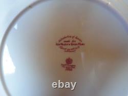 Paragon Gilt Cobalt Blue Dinner Plate For Queen Mary Signed H Holdcroft 1913 (1)