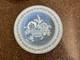 Pierre Frey Paniers Fleuris Blue Dinner Plate