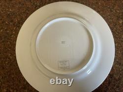 Pierre Frey Paniers Fleuris Blue Dinner Plate