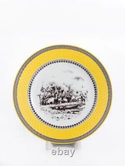 Plate Set For 6. German Porcelain. 6Big Plates 6Small. Dinner Villeroy&Boch Design