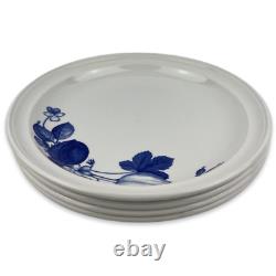 Portmeirion Harvest Blue Dinner Plates Set of 4 Vintage 10 1/2 Blue Floral 1995
