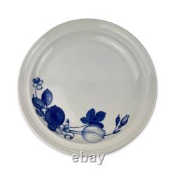 Portmeirion Harvest Blue Dinner Plates Set of 4 Vintage 10 1/2 Blue Floral 1995