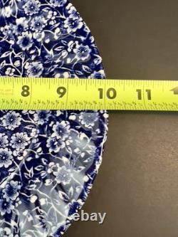 Queen's Blue White Floral Dinnerware Set 8pc Plates Bowls Made England New