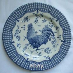 Queen's Rooster Blue Dinner Plate Set Of 3