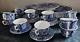 RALPH LAUREN FADED PEONY BURLEIGH DINNER PLATE+TEA CUP & SAUCER+ PASTA BOWL34pc
