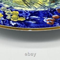 RARE 10.25 WEDGWOOD 1903 TURKEY Creamware BLUE POLYCHROME TRANSFER Dinner Plate