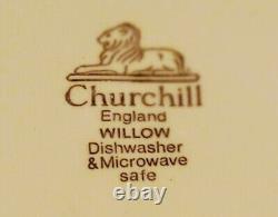 RARE Vintage Church-Hill of England Blue Willow Dinner Plate