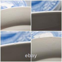 READ- Wedgwood University of Pennsylvania Blue Dinner Plates 10 3/8 Set of 12