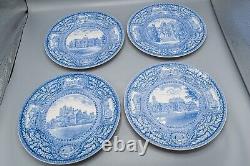 READ- Wedgwood University of Pennsylvania Blue Dinner Plates 10 3/8 Set of 12