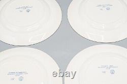 READ- Wedgwood University of Pennsylvania Blue Dinner Plates 10 3/8 Set of 12